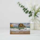 Carte De Visite Drôle Retraité, Vagues Océaniques, Gag de professi (Debout devant)