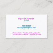 Carte De Visite drone (Dos)