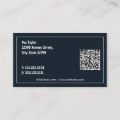 Carte De Visite drone aérien UAV personnalisé QR (Dos)