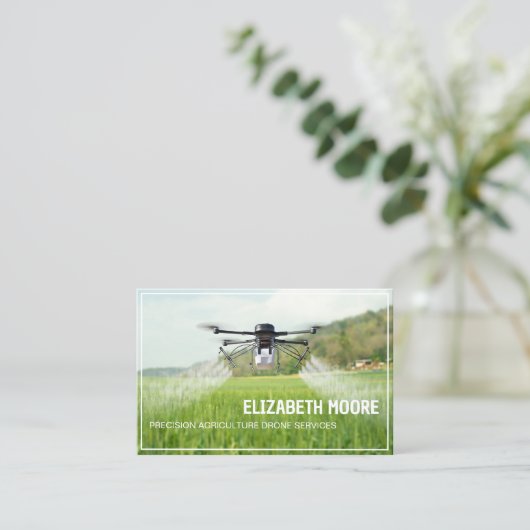Carte De Visite Drone Agriculture Services (Debout devant)