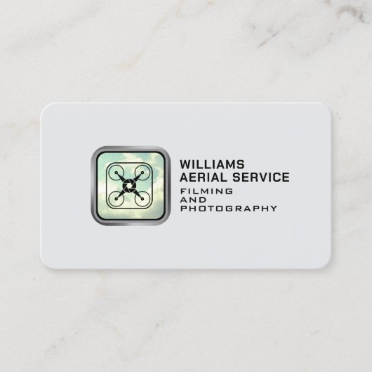 Carte De Visite Drone de logo minimal (Devant)