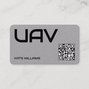 Carte De Visite Drone UAV personnalisé QR