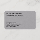 Carte De Visite Drone UAV personnalisé QR (Dos)