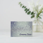Carte De Visite Droplets d'eau sur verre (Debout devant)