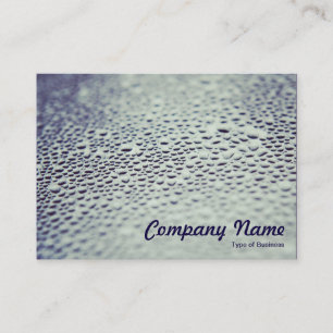 Carte De Visite Droplets d'eau sur verre