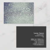 Carte De Visite Droplets d'eau sur verre 01 (Devant / Derrière)