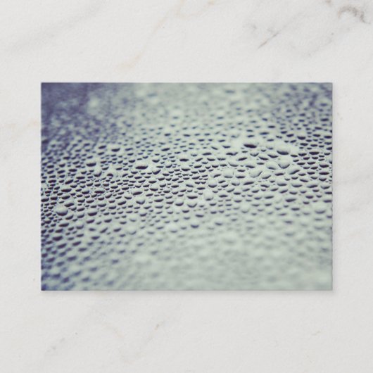 Carte De Visite Droplets d'eau sur verre 01 (Devant)