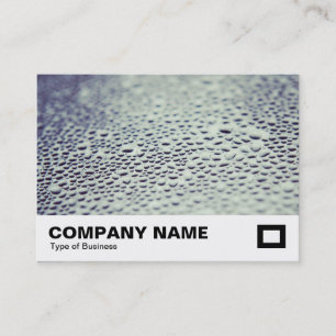 Carte De Visite Droplets d'eau sur verre 01