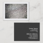 Carte De Visite Droplets d'eau sur verre 02 (frontière) (Devant / Derrière)