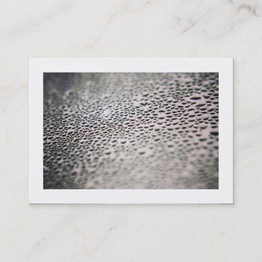 Carte De Visite Droplets d'eau sur verre 02 (frontière) (Devant)