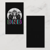 Carte De Visite Drum et basse électronique Gorilla Vaporwave Music (Devant / Derrière)