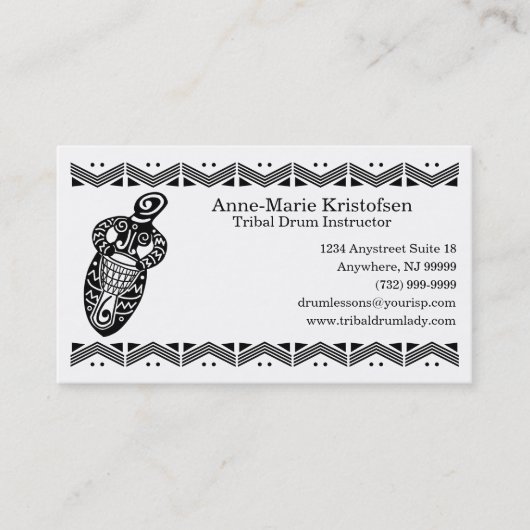 Carte De Visite Drum Goddess v.2 (Devant)