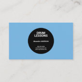 Carte De Visite Drum Lessons (Dos)