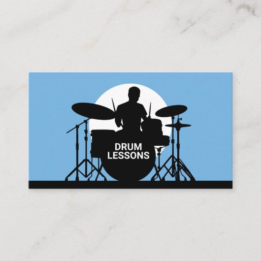 Carte De Visite Drum Lessons (Devant)