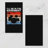 Carte De Visite Drum Set amusant Batteur rétro (Devant / Derrière)