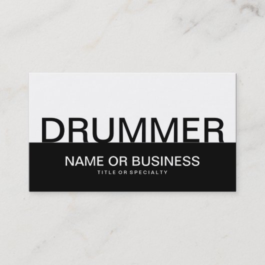 CARTE DE VISITE DRUMMER (Devant)