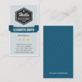 Carte De Visite Drummer - Creative Retro stylish (Devant / Derrière)