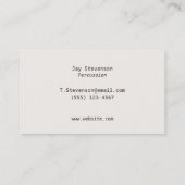 Carte De Visite Drummer Grunge Drumsticks Monogrammé (Dos)