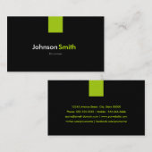 Carte De Visite Drummer Modern Mint Green (Devant / Derrière)