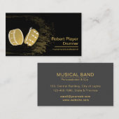 Carte De Visite Drummer Percussionist Musical Événement Drums Djs (Devant / Derrière)