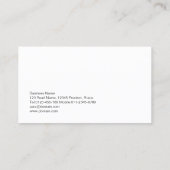 Carte De Visite Drums Drummer Drum Player Musicien (Dos)