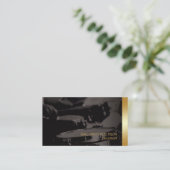 Carte De Visite Drums Drummer Drum Player Musicien (Debout devant)