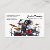 Carte De Visite Drums Instructor Business Card (Devant)