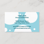 Carte De Visite Dry cleaning laundry service laundromat (Dos)