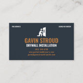 Carte De Visite Drywall Installation & Taping Modern Navy & Copper (Devant)
