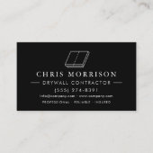 Carte De Visite Drywall Sheetrock Contractor (Devant)