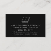 Carte De Visite Drywall Sheetrock Finishing Company (Devant)
