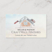 Carte De Visite Drywall Specialist Plastering Services (Devant)