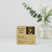 Carte de visite DSCW (Carré, 6,4 cm x 6,4 cm) (Debout devant)