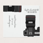 Carte De Visite DSLR photo (Extérieur déplié)