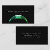 Carte de visite du bal de football (Devant / Derrière)