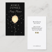 Carte de visite du ballon doré du planificateur de (Devant / Derrière)