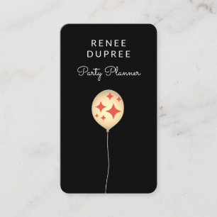 Carte de visite du ballon du planificateur de part