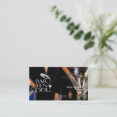 Carte de visite du barman (Debout devant)