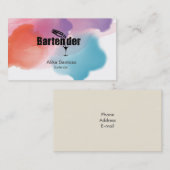 Carte de visite du barman (Devant / Derrière)