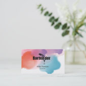 Carte de visite du barman (Debout devant)