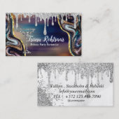 Carte de visite du barman du parti privé (Devant / Derrière)