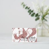 Carte de visite du barman du parti privé (Debout devant)