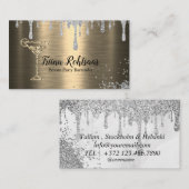 Carte de visite du barman du parti privé (Devant / Derrière)