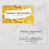 Carte de visite du barman privé (Devant / Derrière)
