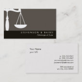 Carte de visite du barreau du procureur (Devant / Derrière)