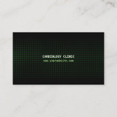 Carte de visite du battement de coeur ECG (Dos)