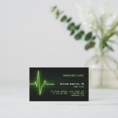 Carte de visite du battement de coeur ECG (Debout devant)