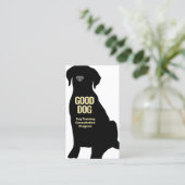 Carte de visite du Black Lab du formateur de chien (Debout devant)