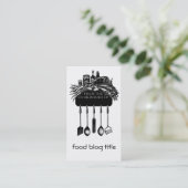 Carte de visite du blog Food (Debout devant)