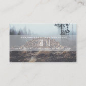 Carte de visite du bois de chauffage de l'arbre (Dos)